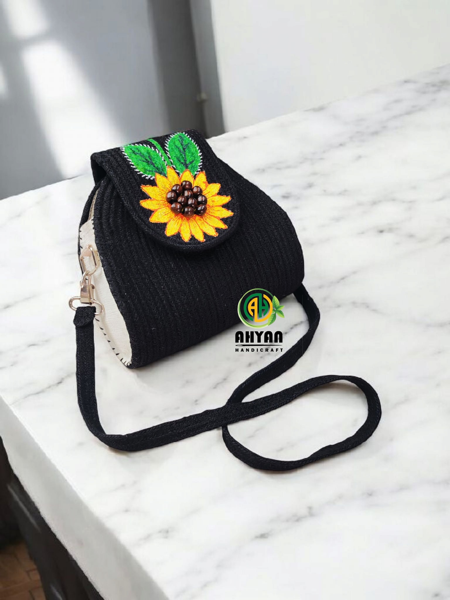 👜 Natural Elegance Jute Handbag for Women | Eco-Chic Daily & Travel Bag #SustainableStyle #Handcrafted - Image 2