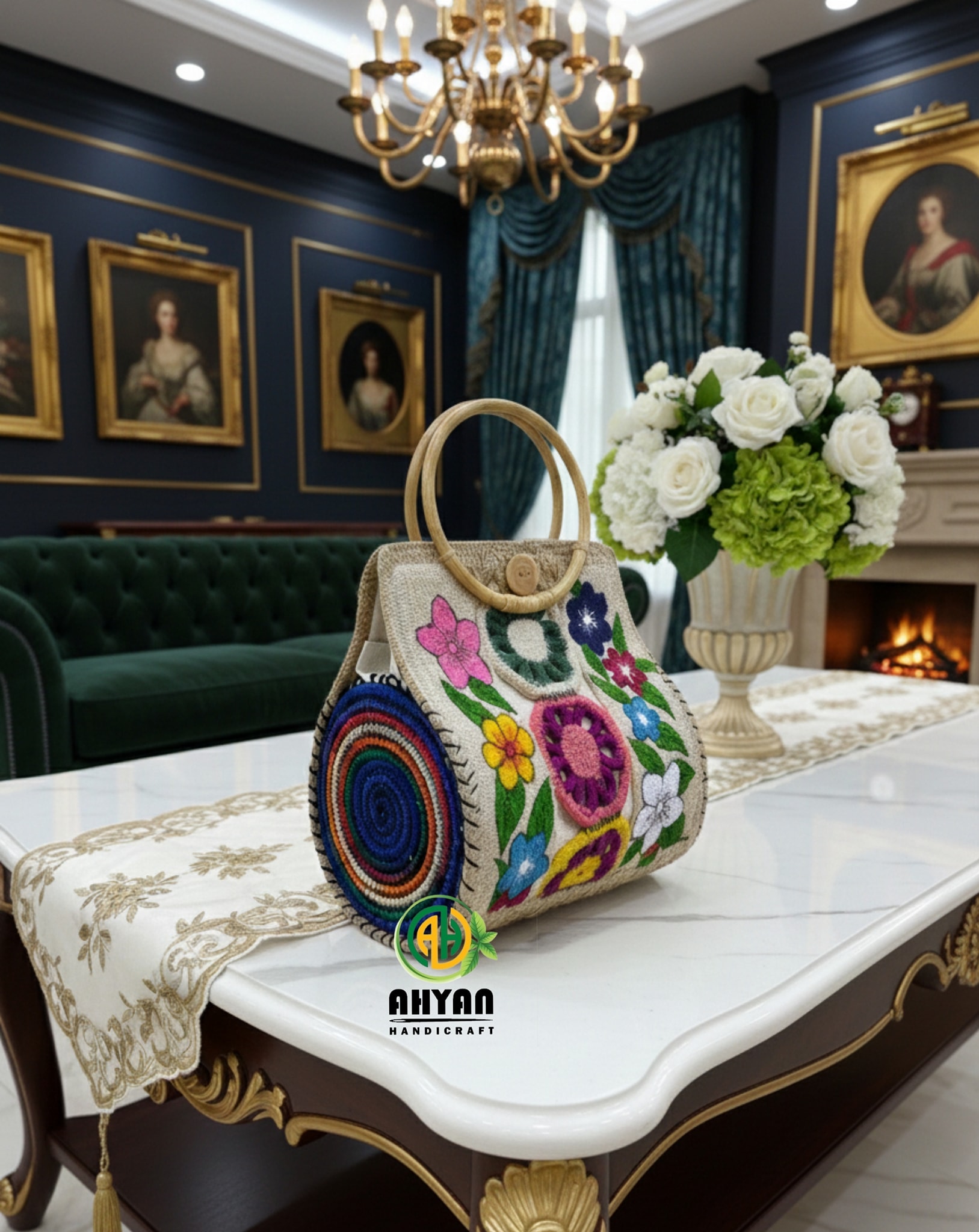 Premium Ladies Jute Shoulder Bag | Stylish Beach, Hand & Purse Bag #EcoFriendly #JuteBag - Image 2